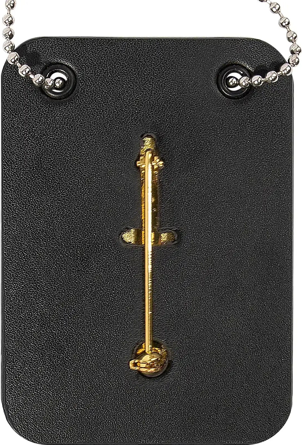 Rothco Low Profile Leather Badge Holder with Chain