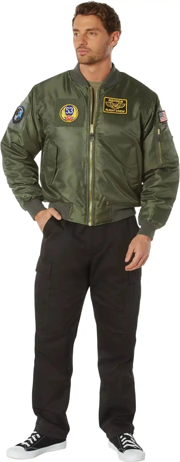 Rothco Ma 1 Flight Jacket with Patches