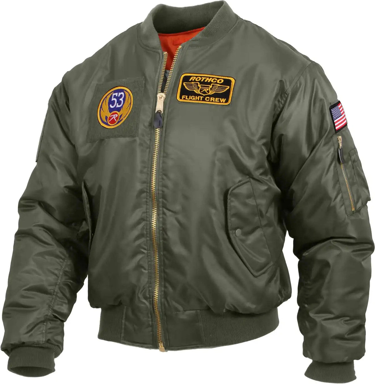 Rothco Ma 1 Flight Jacket with Patches