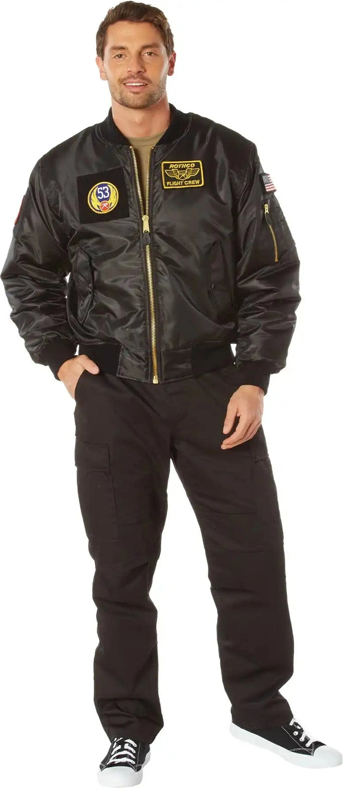Rothco Ma 1 Flight Jacket with Patches