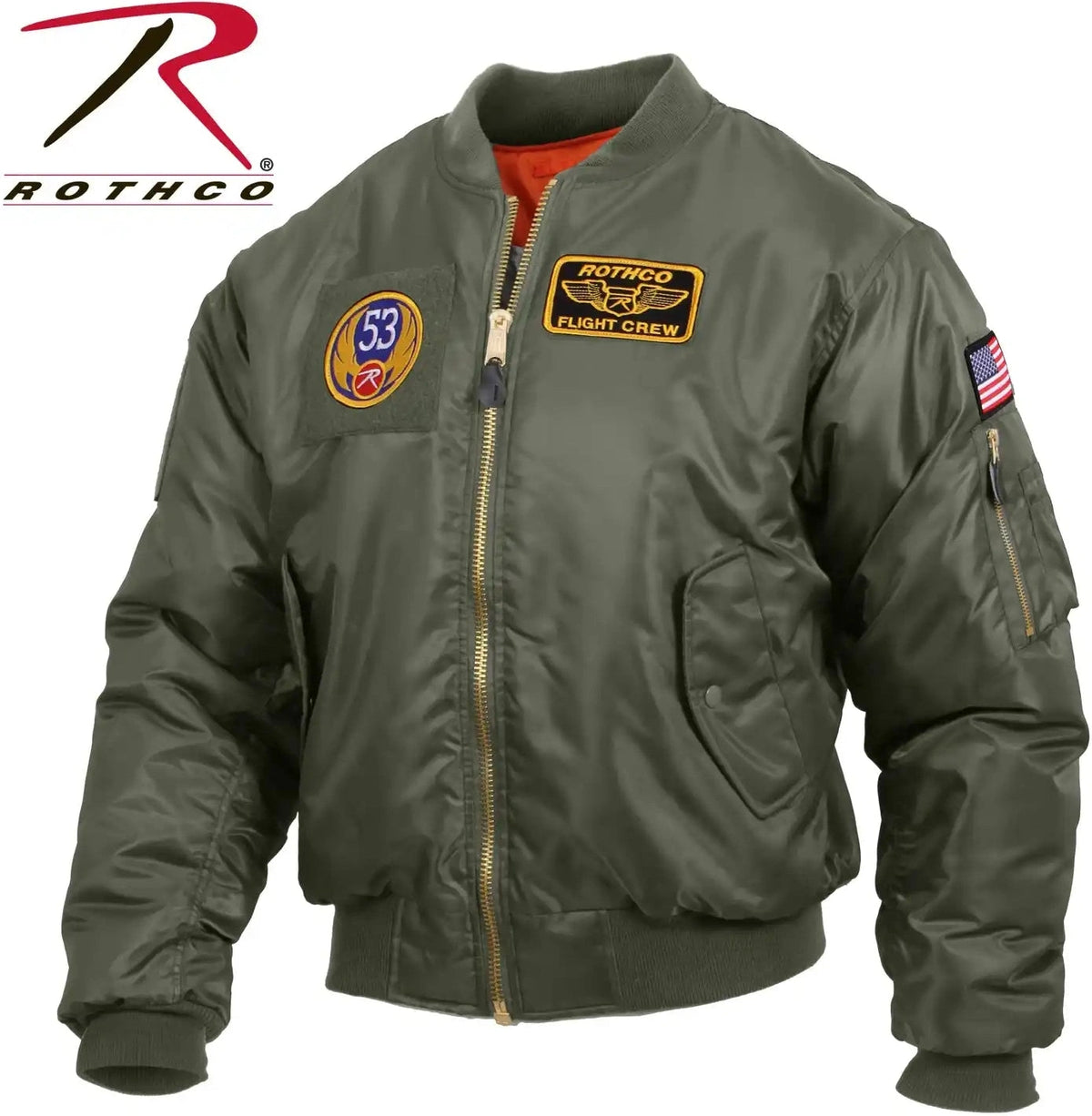 Rothco Ma 1 Flight Jacket with Patches
