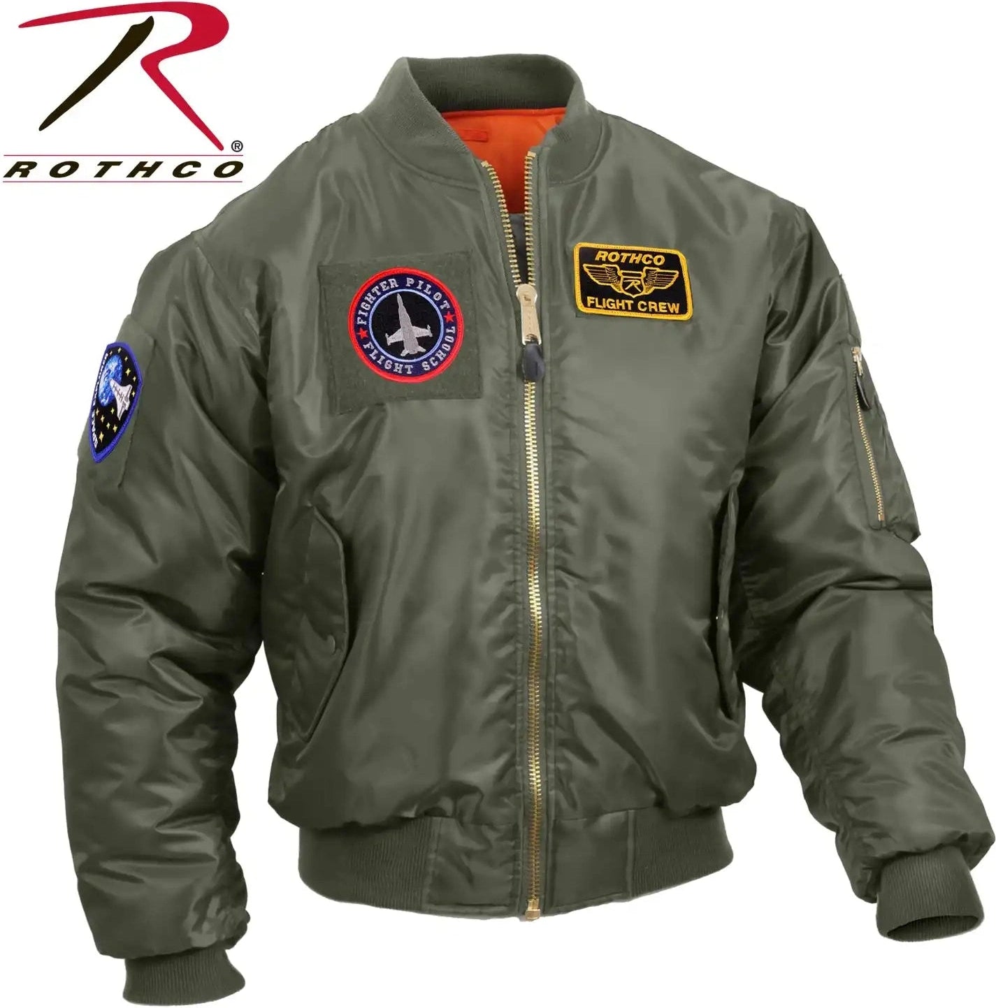 Rothco Ma 1 Flight Jacket with Patches