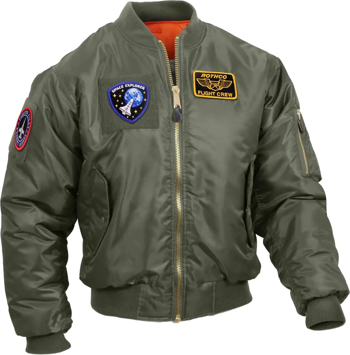 Rothco Ma 1 Flight Jacket with Patches
