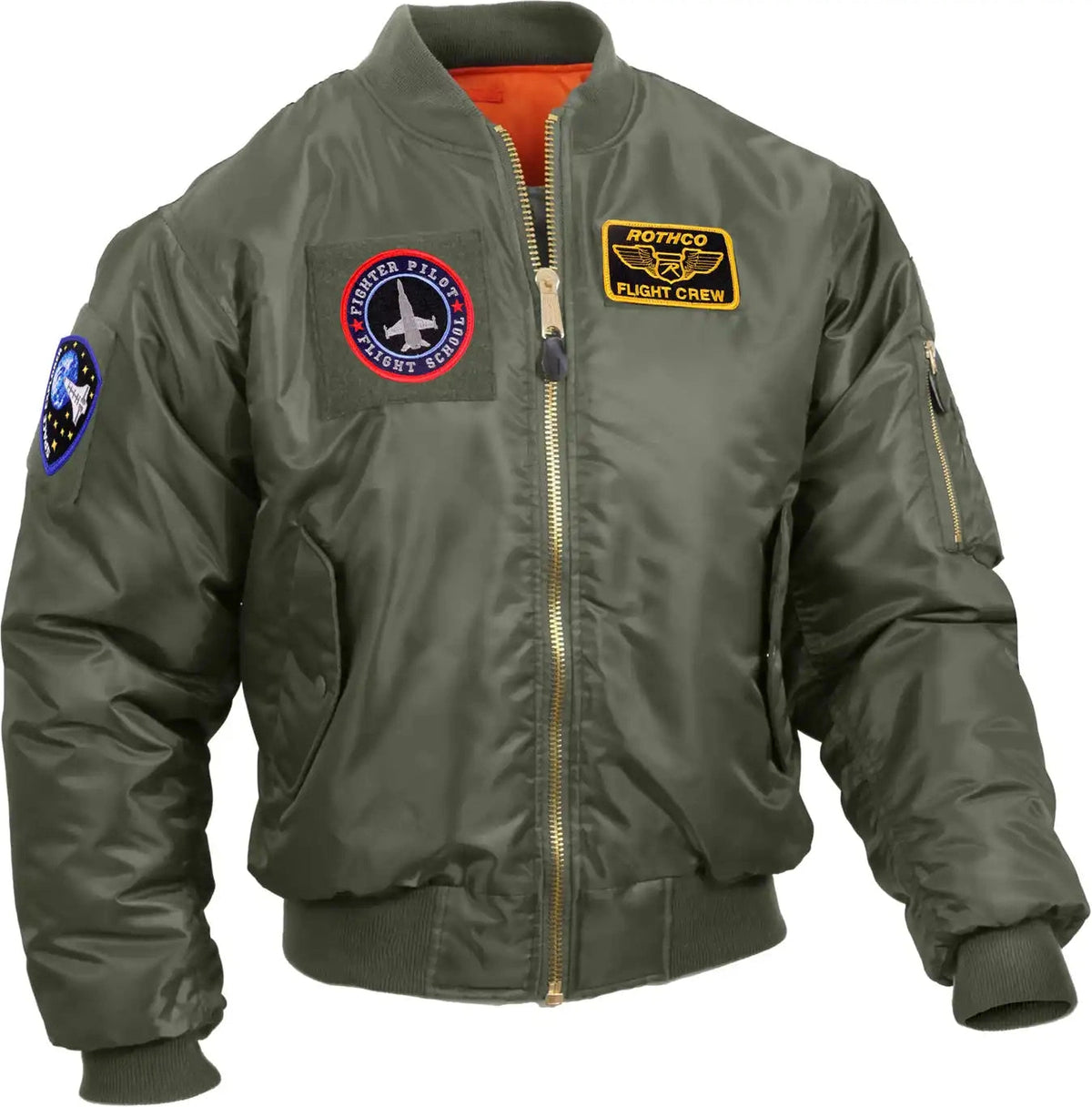 Rothco Ma 1 Flight Jacket with Patches