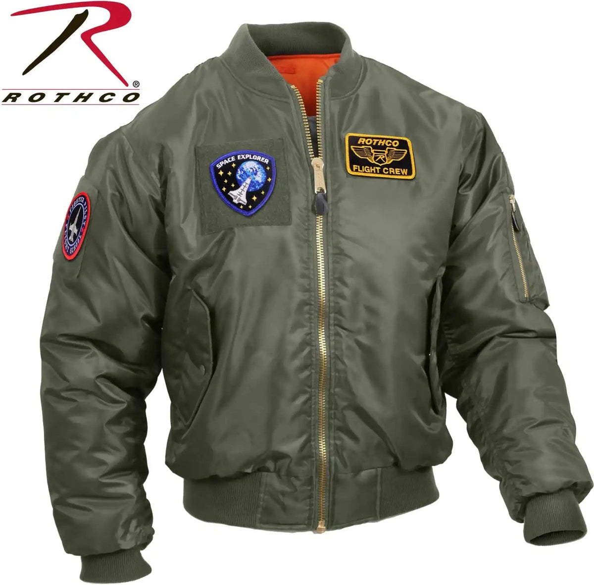 Rothco Ma 1 Flight Jacket with Patches