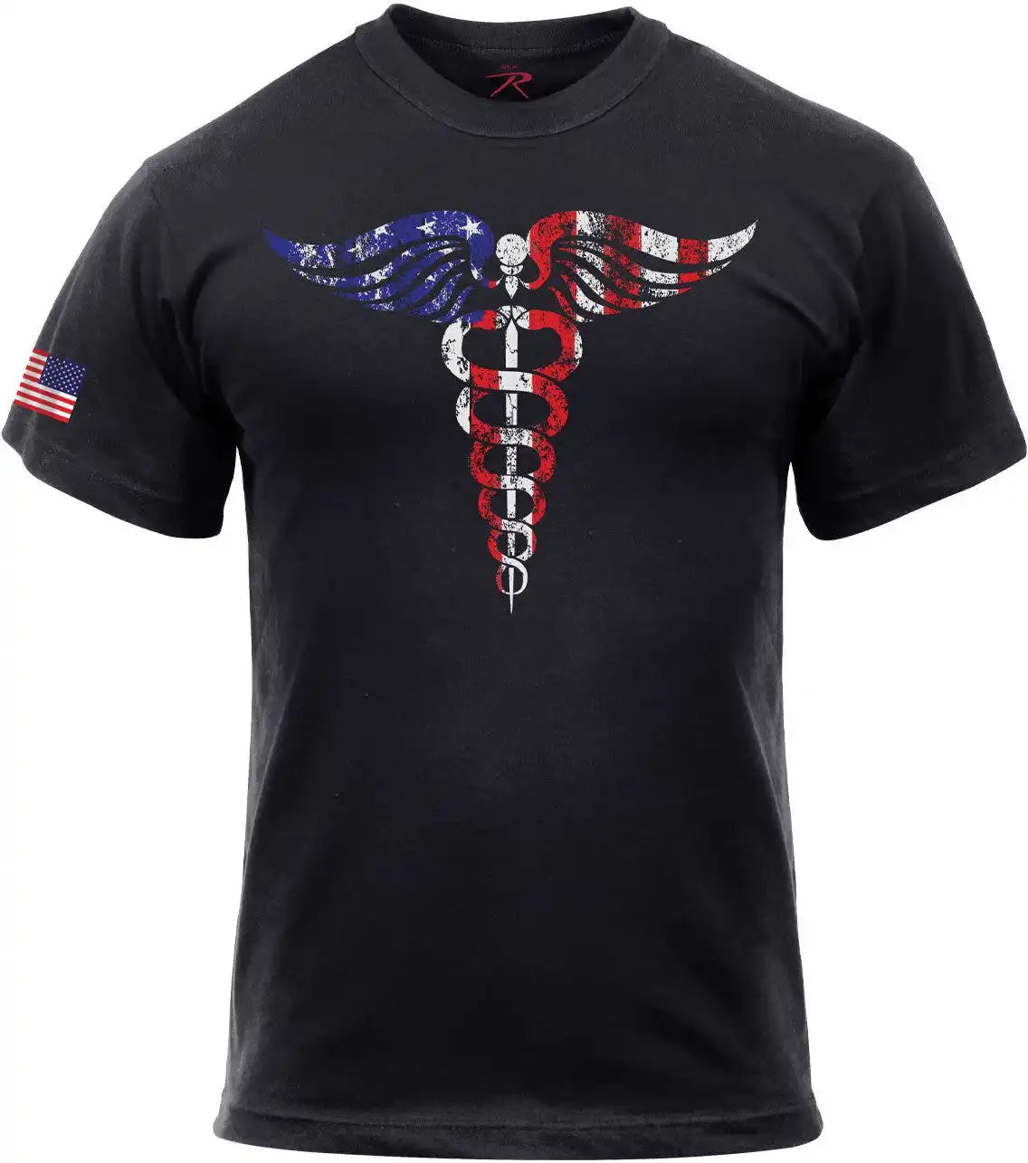 Rothco Medical Symbol (caduceus) T-shirt - Black