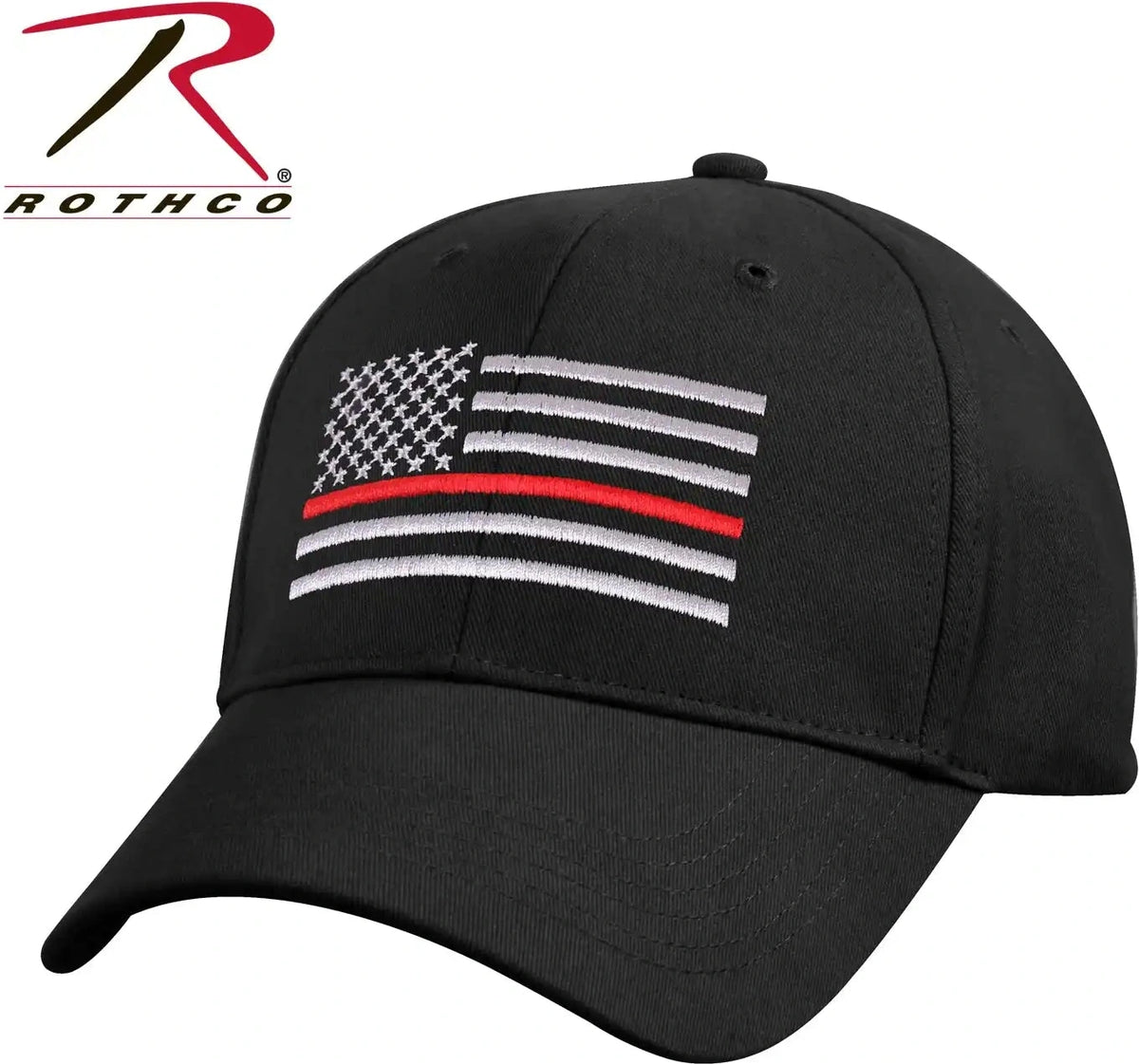 Rothco Mesh Back Thin Red Line Tactical Cap Black / one Size