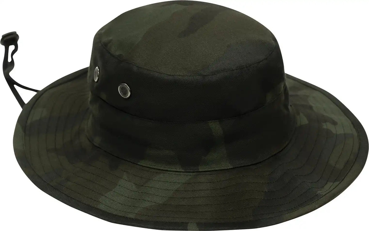 Rothco Midnight Camo Adjustable Boonie Hat Woodland / one Size