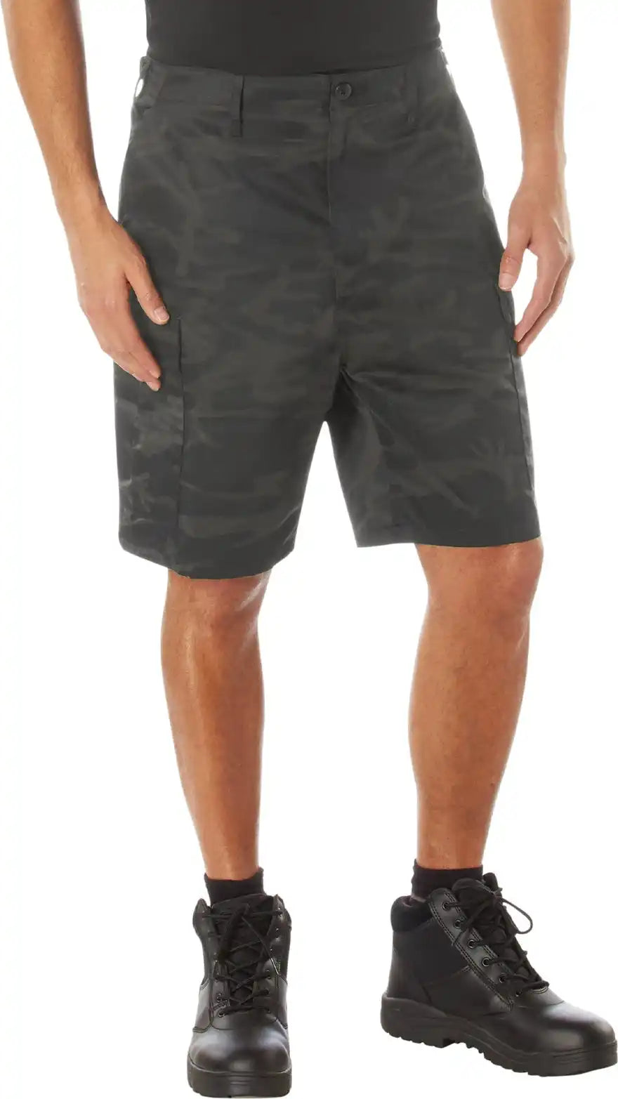 Rothco Midnight Camo Bdu Shorts - Black / s