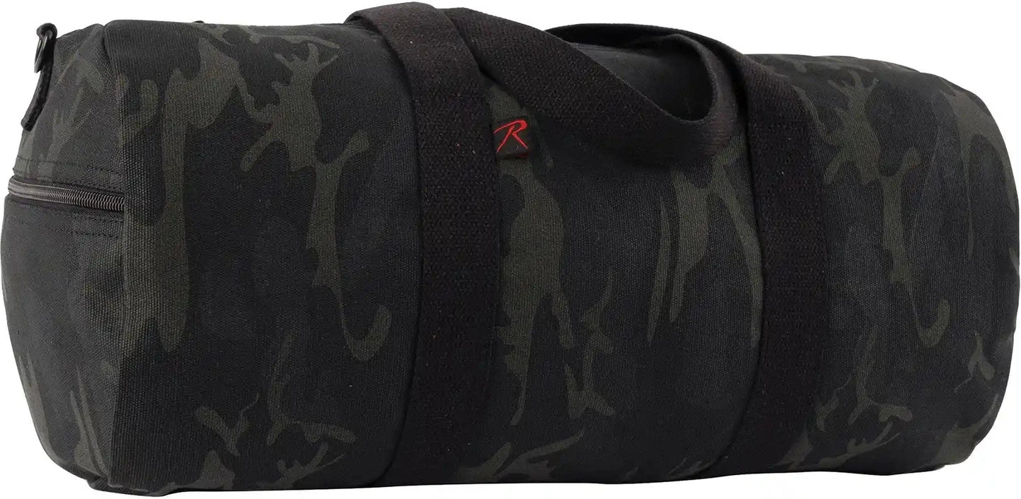 Rothco Midnight Camo Canvas Shoulder Duffle Bag Woodland / 19 Inches