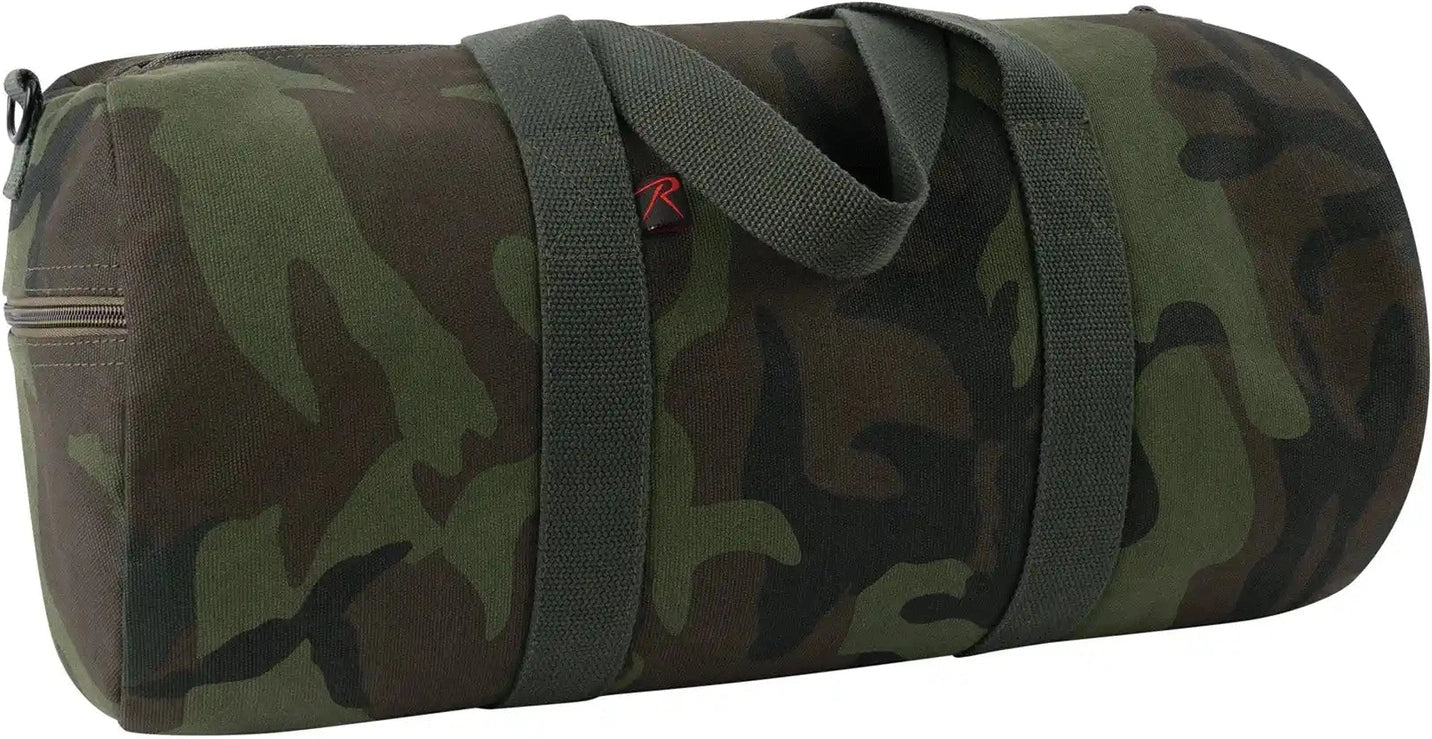 Rothco Midnight Camo Canvas Shoulder Duffle Bag Woodland / 19 Inches