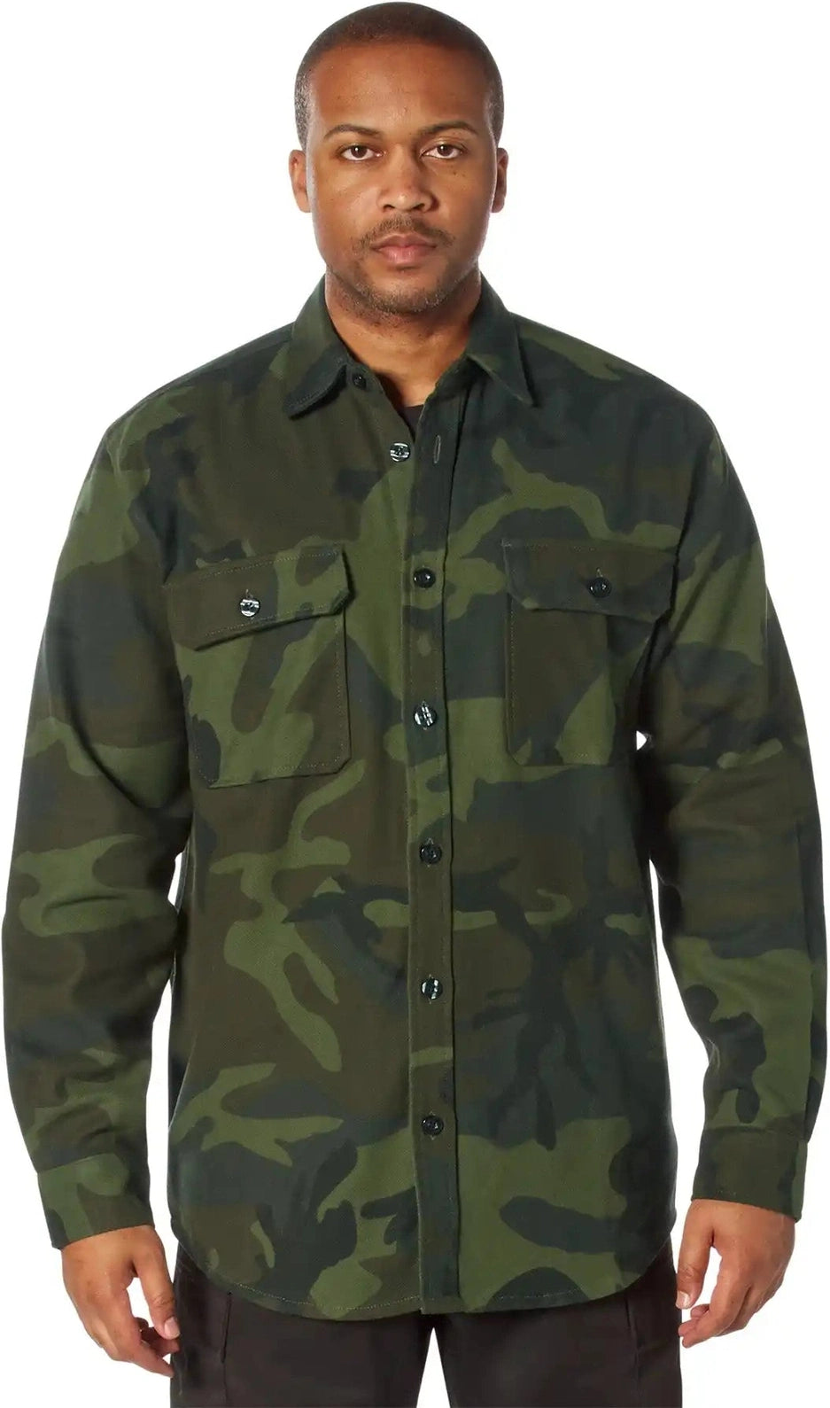 Rothco Midnight Camo Flannel Shirt Woodland / s