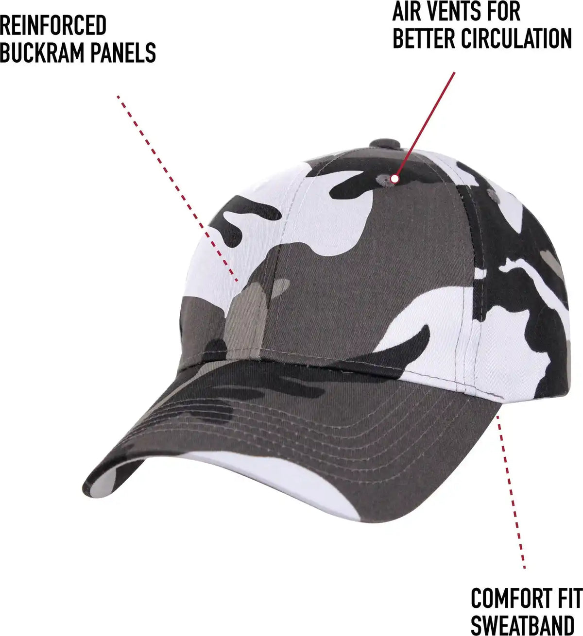 Rothco Midnight Camo Low Profile Cap