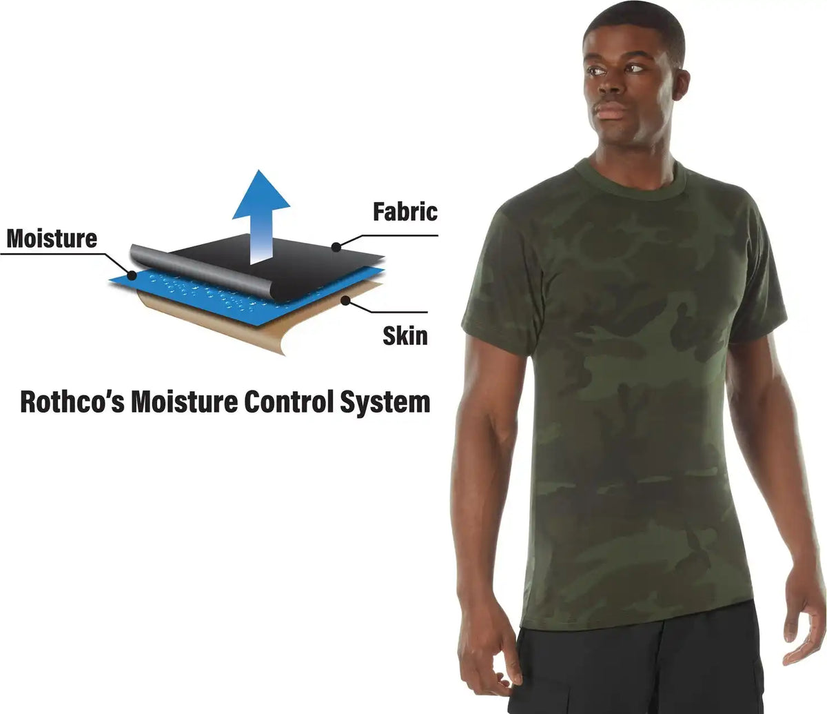 Rothco Midnight Camo Moisture Wicking T-shirt