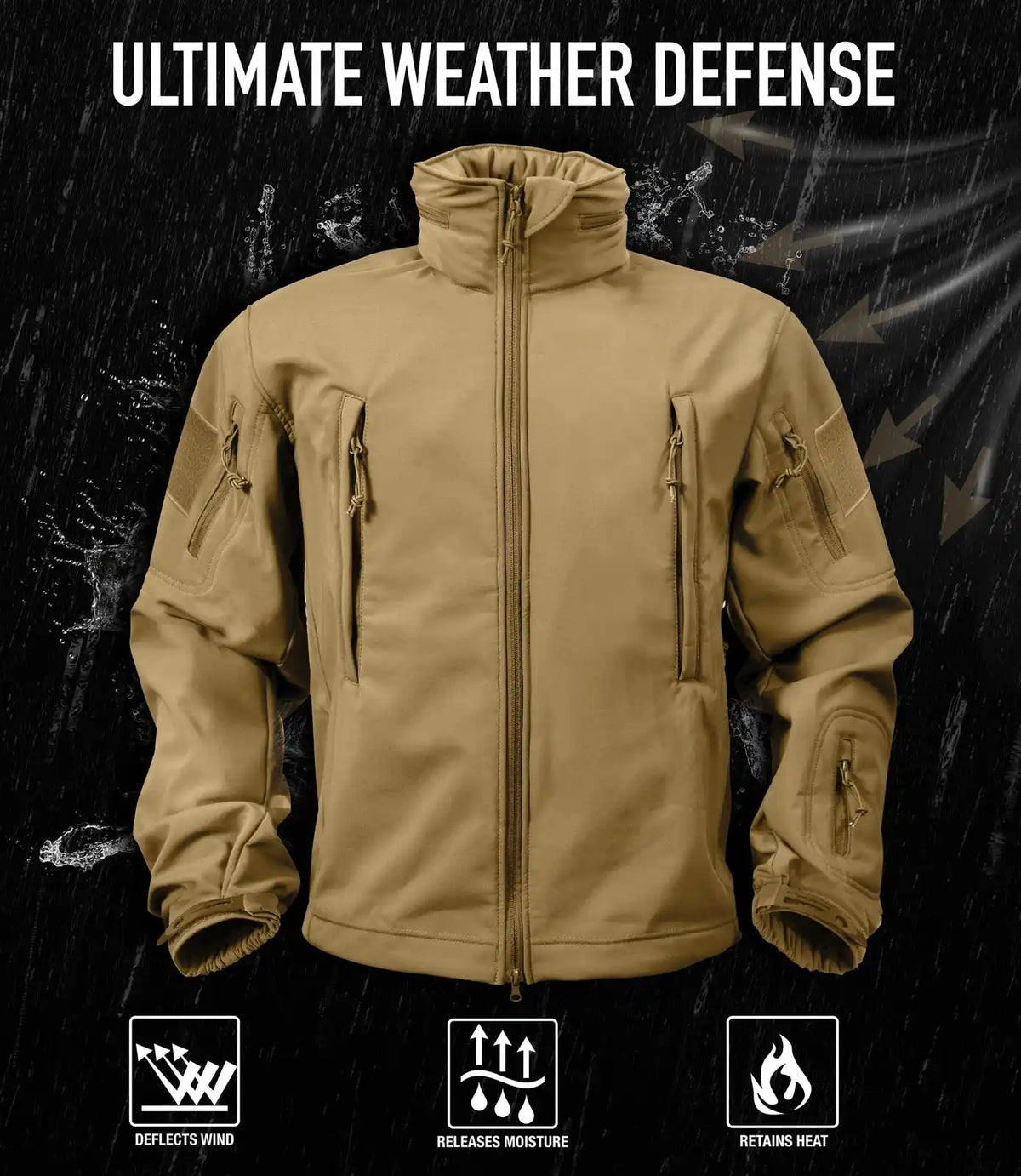 Rothco Midnight Camo Special Ops Soft Shell Jacket