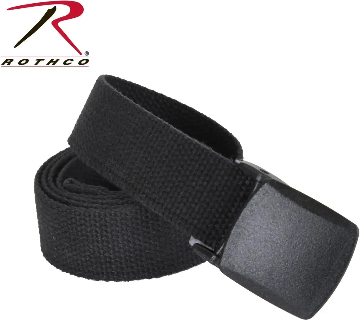 Rothco Military Plastic Buckle Web Belt 54 Inch Black / one Size