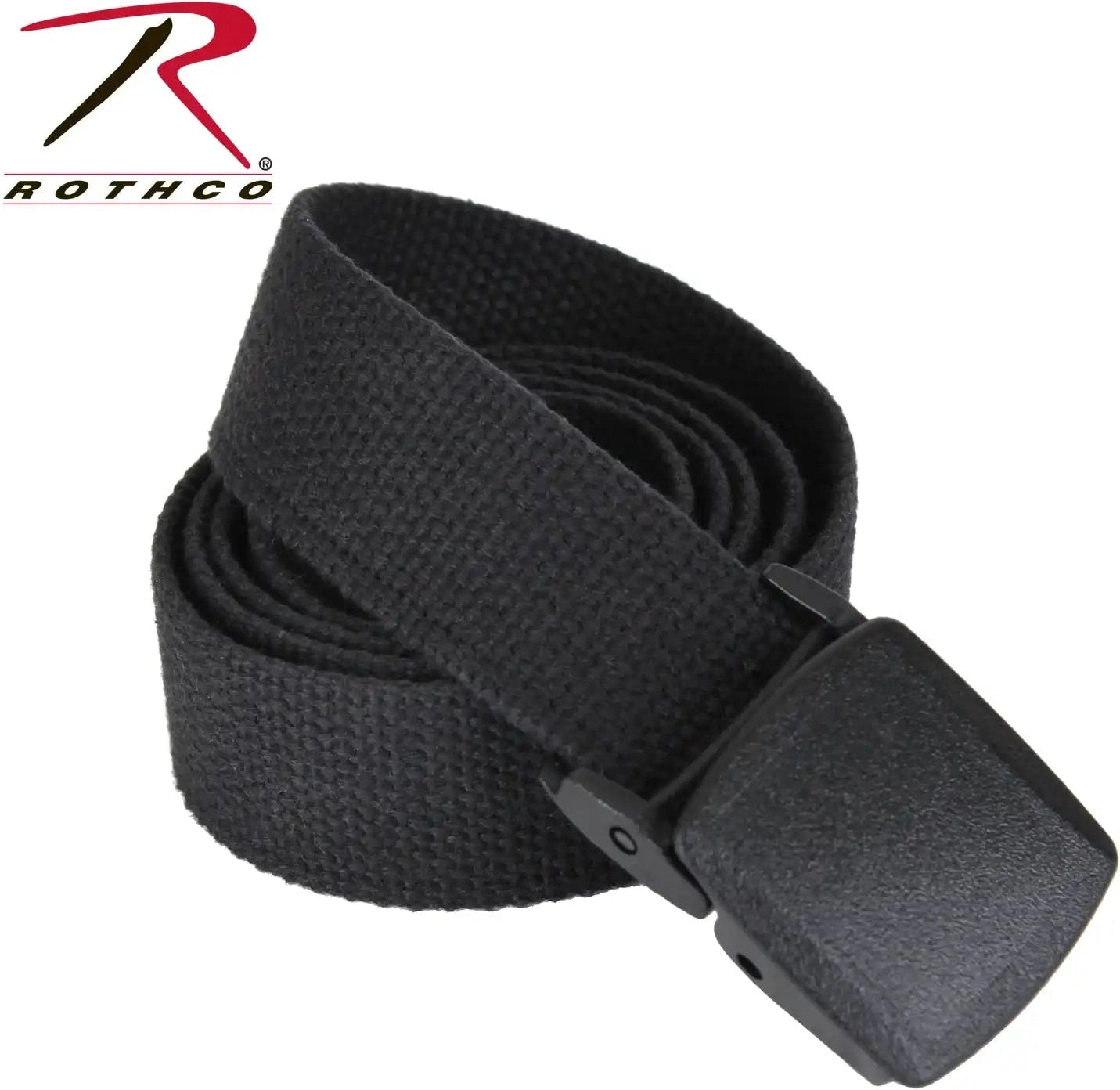 Rothco Military Plastic Buckle Web Belt 54 Inch Black / one Size