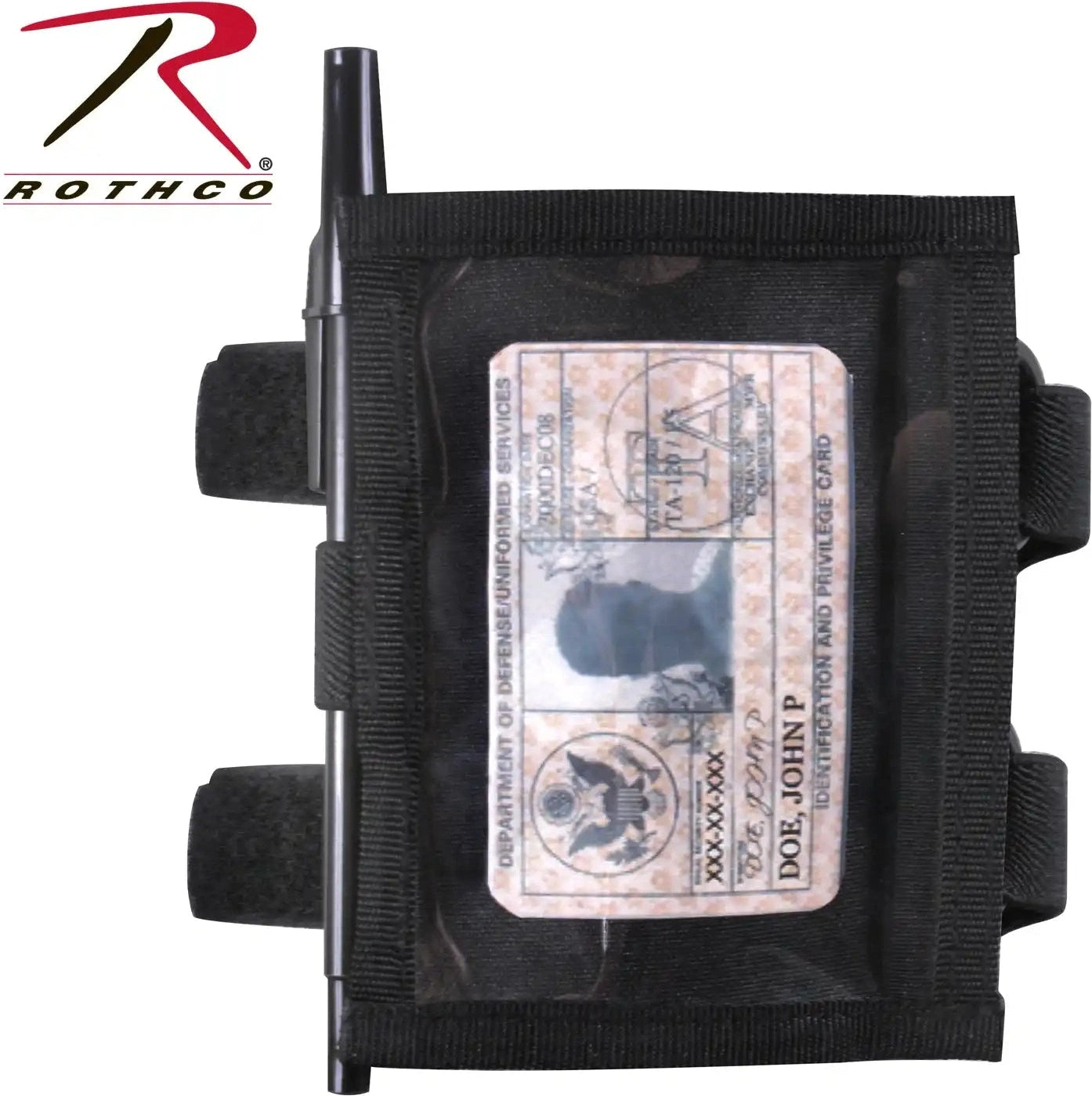 Rothco Military Style Armband Id Holder Black