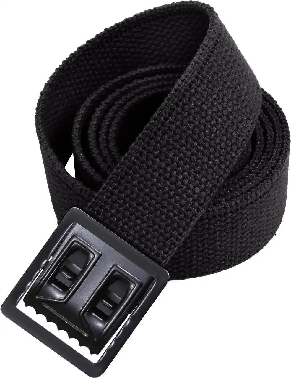 Rothco Military Web Belts with Open Face Buckle Black / 54 Inches