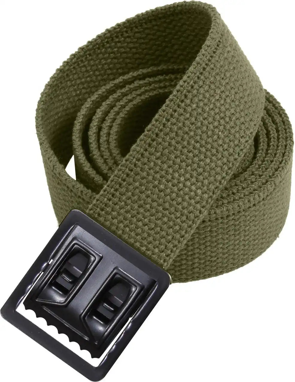 Rothco Military Web Belts with Open Face Buckle Black / Olive Drab / 54 Inches