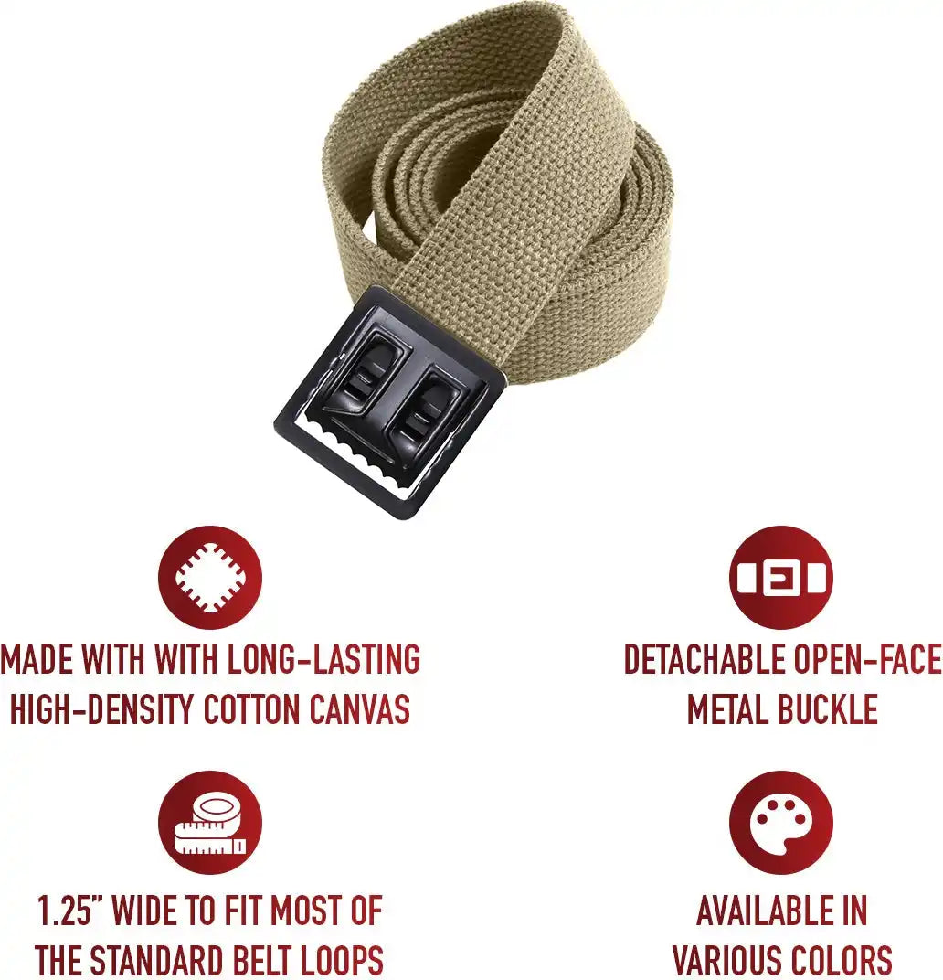 Rothco Military Web Belts with Open Face Buckle