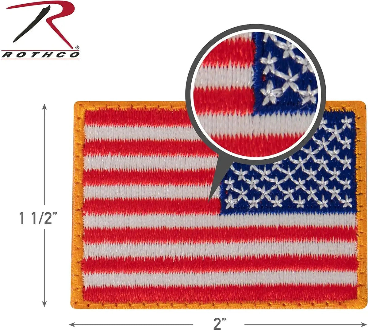 Rothco Mini us Flag Patch with Hook Back Black / Silver / Normal / one Size