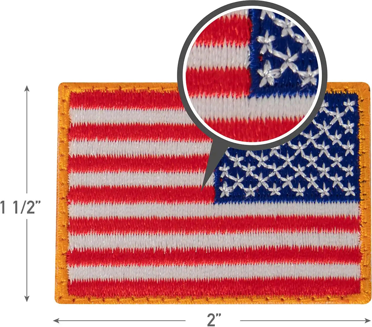 Rothco Mini us Flag Patch with Hook Back Black / Silver / Normal / one Size