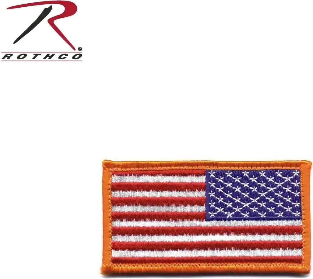 Rothco Mini us Flag Patch with Hook Back - Black / Silver / Normal / one Size