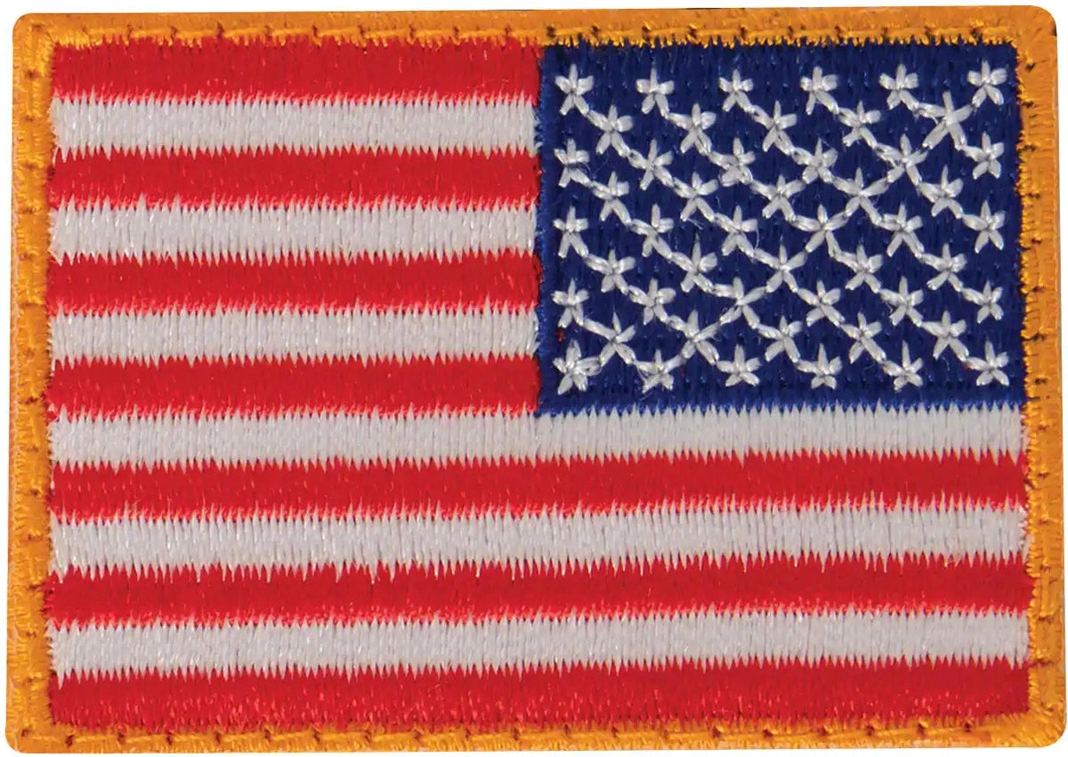Rothco Mini us Flag Patch with Hook Back Black / Silver / Normal / one Size