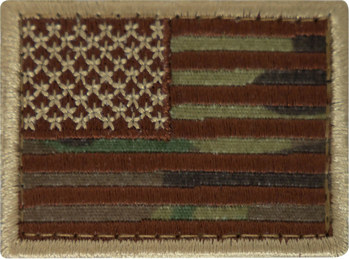 Rothco Mini us Flag Patch with Hook Back Black / Silver / Normal / one Size