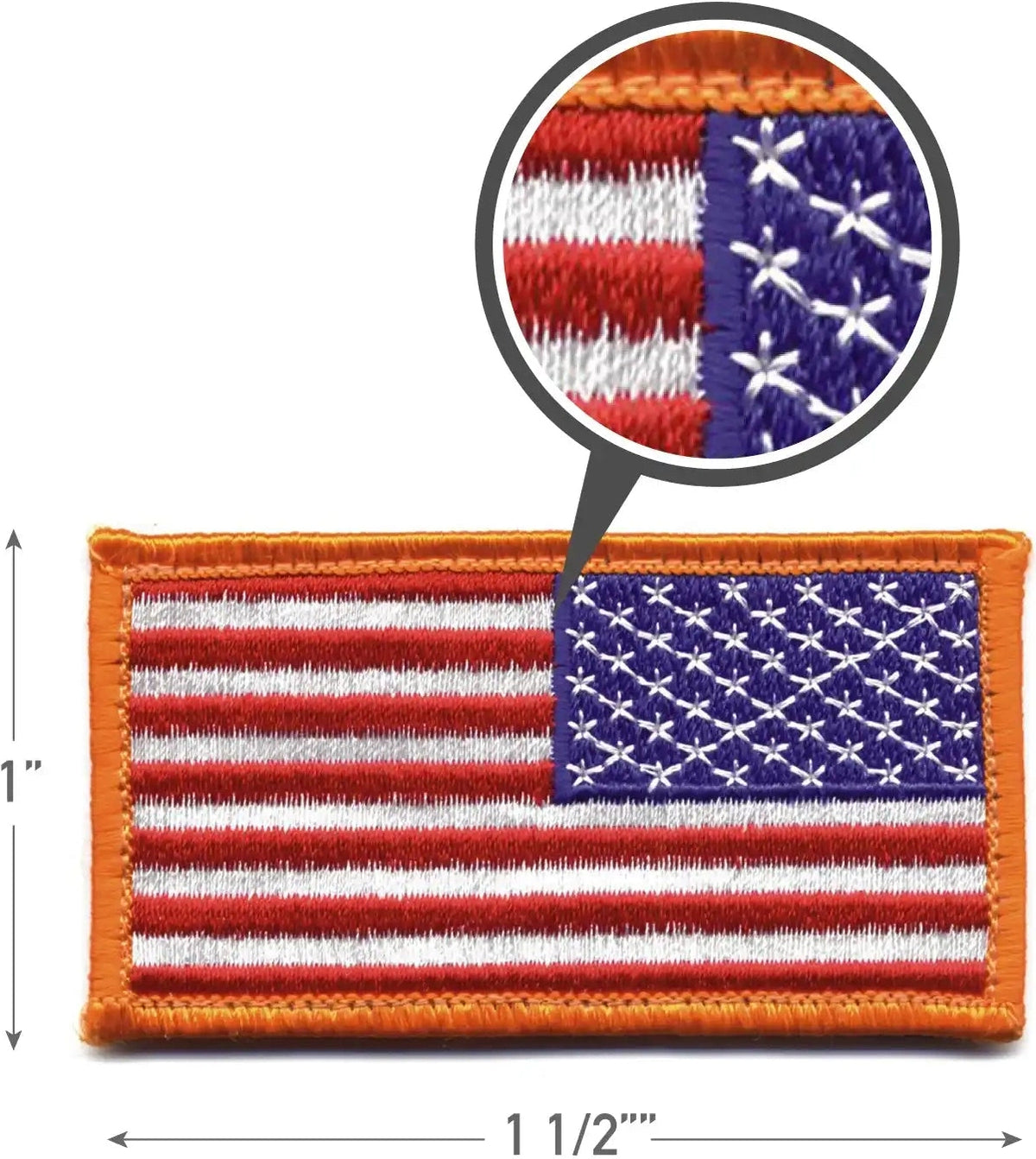Rothco Mini us Flag Patch with Hook Back Black / Silver / Normal / one Size