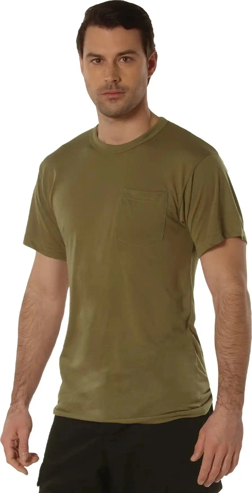 Rothco Moisture Wicking Pocket t Shirt Brown / s