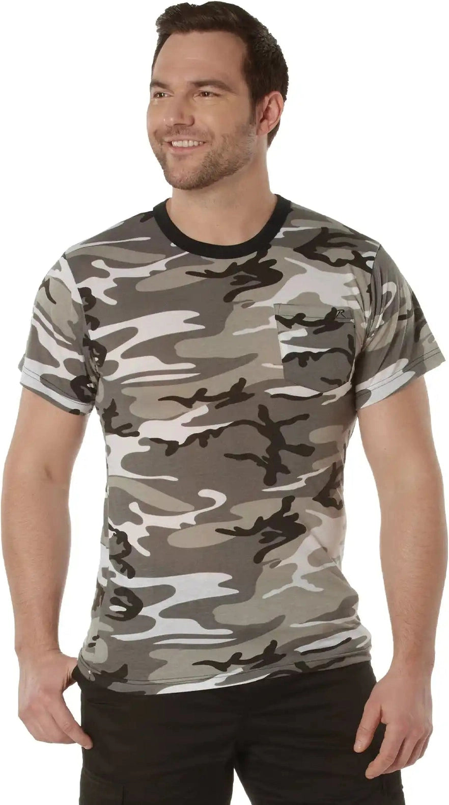 Rothco Moisture Wicking Pocket t Shirt City Camo / s