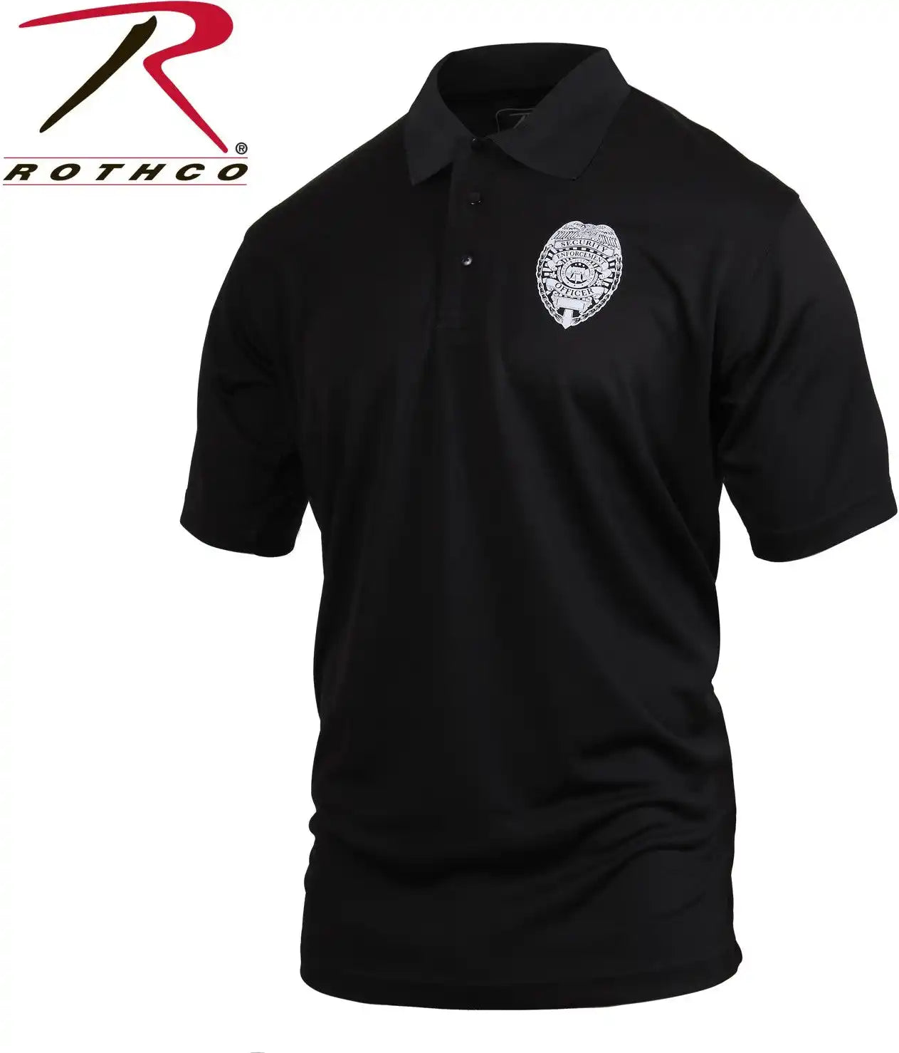 Rothco Moisture Wicking Security Polo Shirt with Badge