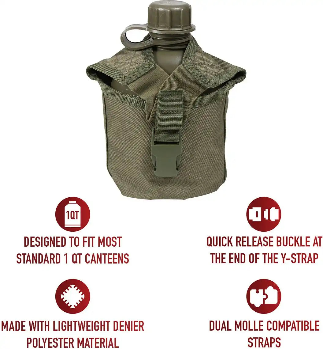 Rothco Molle Compatible 1 Quart Canteen Pouch / Cover