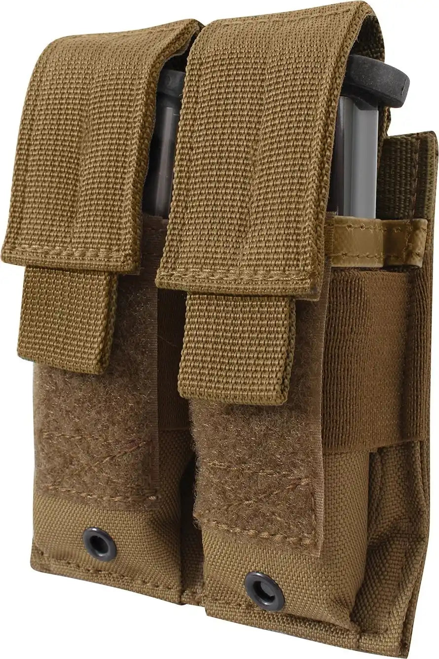 Rothco Molle Double Pistol Mag Pouch Coyote Brown