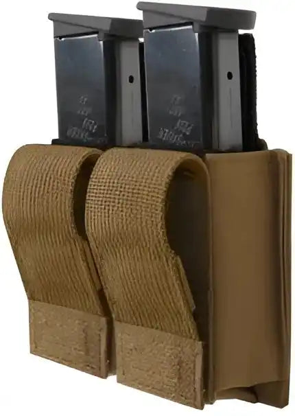 Rothco Molle Double Pistol Mag Pouch with Insert Coyote Brown