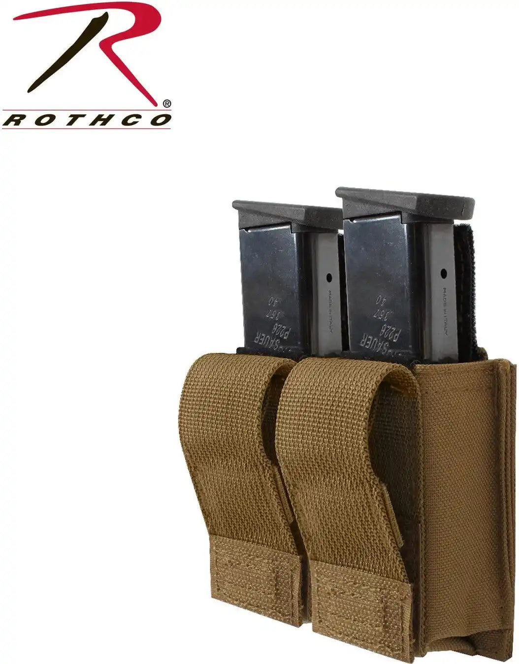 Rothco Molle Double Pistol Mag Pouch with Insert