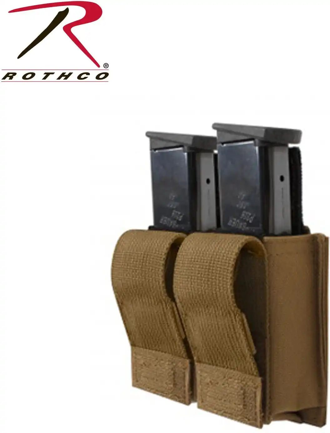 Rothco Molle Double Pistol Mag Pouch with Insert