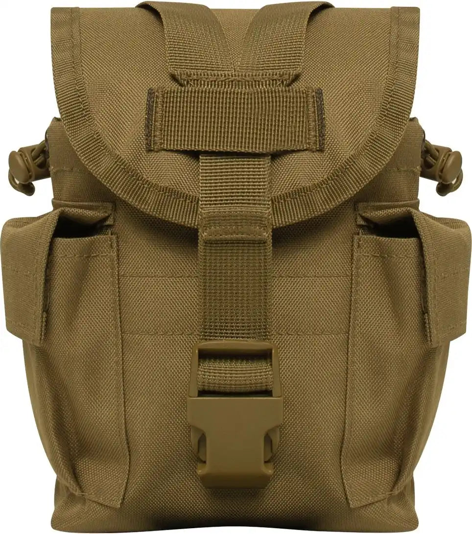 Rothco Molle Ii Canteen &amp; Utility Pouch Coyote Brown