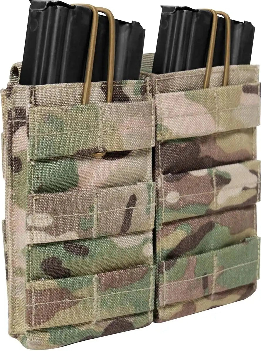 Rothco Molle Open Top Double Mag Pouch - Multicam