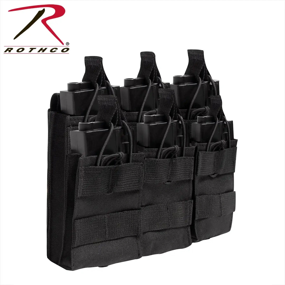 Rothco Molle Open Top Six Rifle Mag Pouch