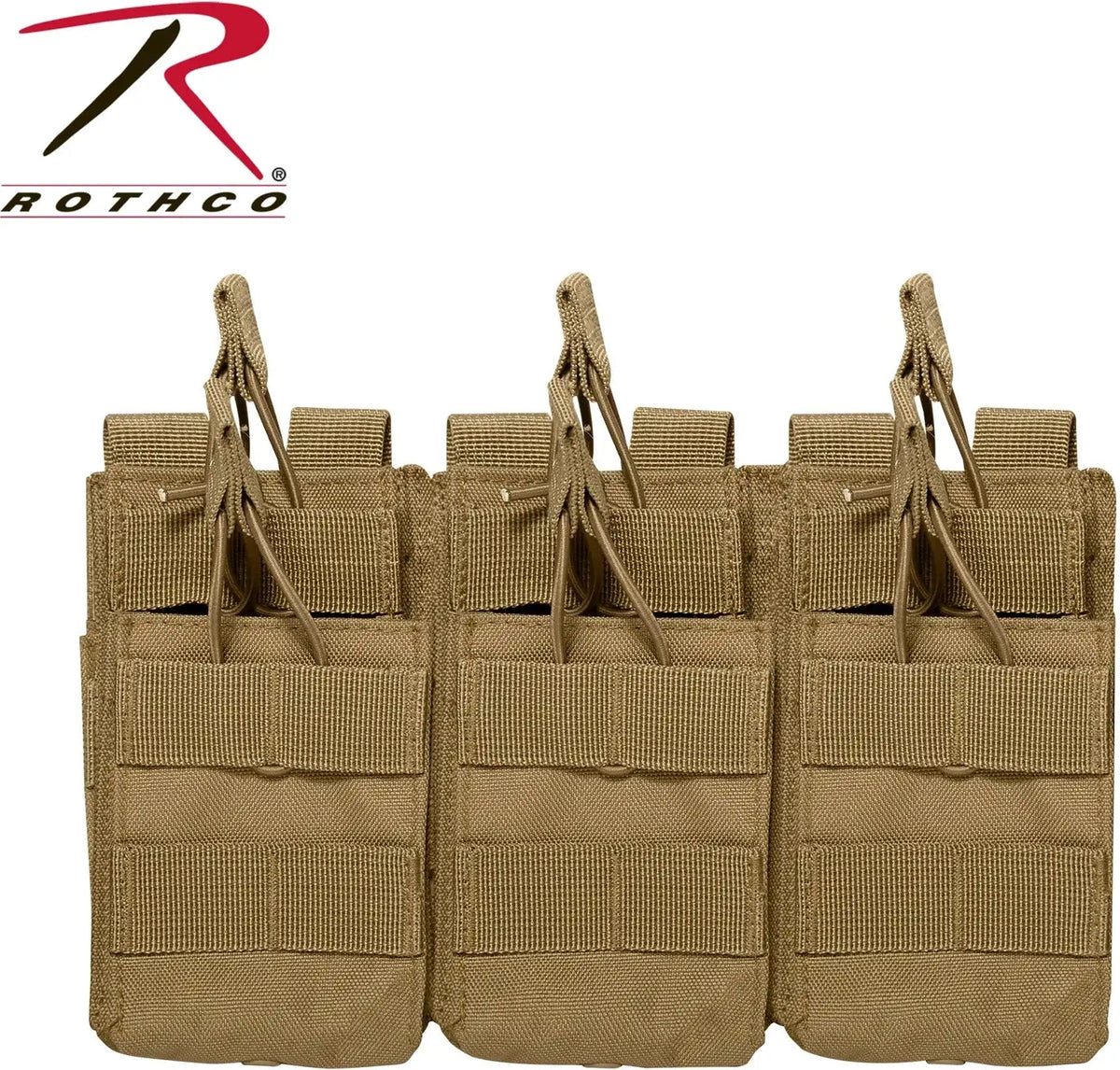 Rothco Molle Open Top Six Rifle Mag Pouch