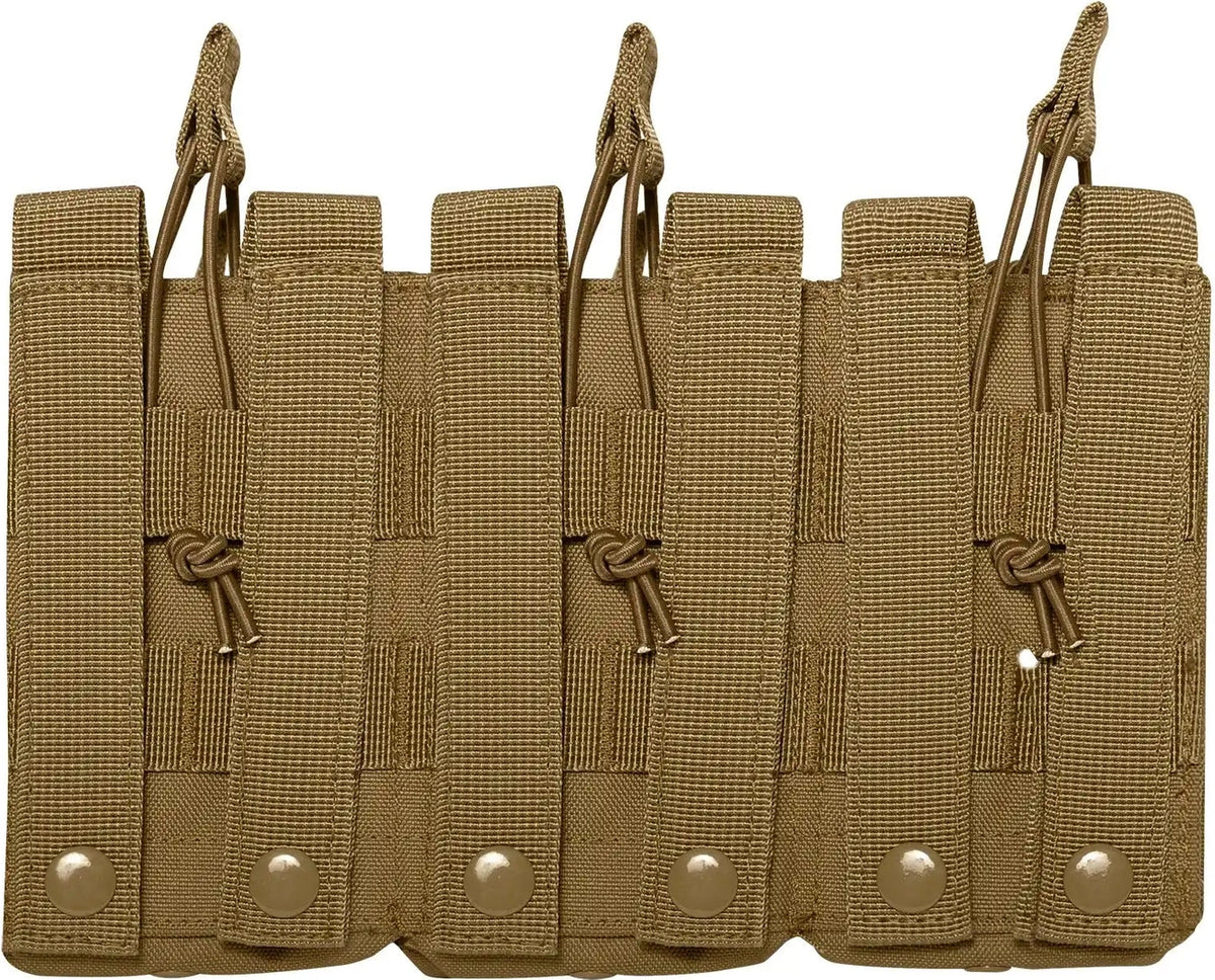 Rothco Molle Open Top Six Rifle Mag Pouch