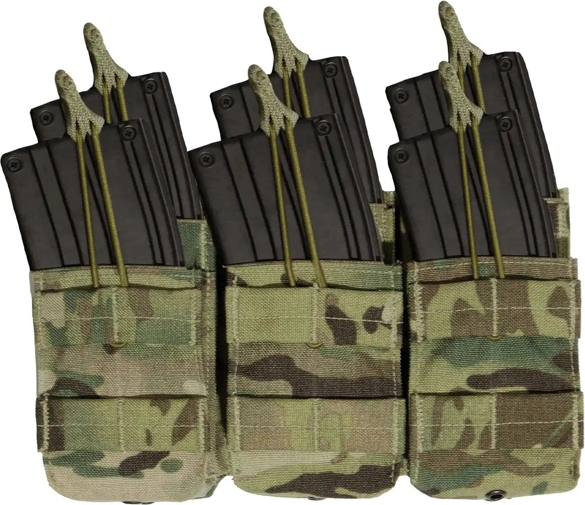 Rothco Molle Open Top Six Rifle Mag Pouch