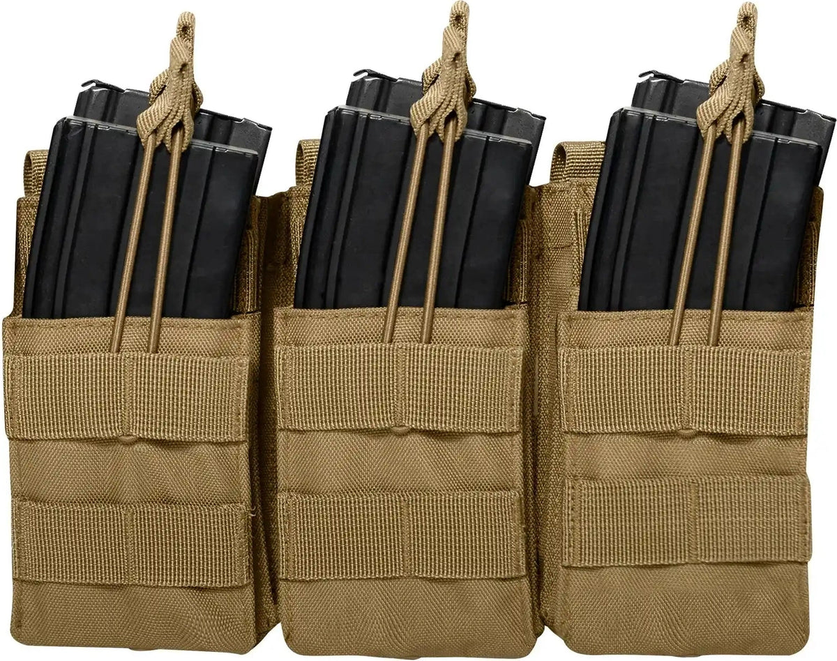 Rothco Molle Open Top Six Rifle Mag Pouch