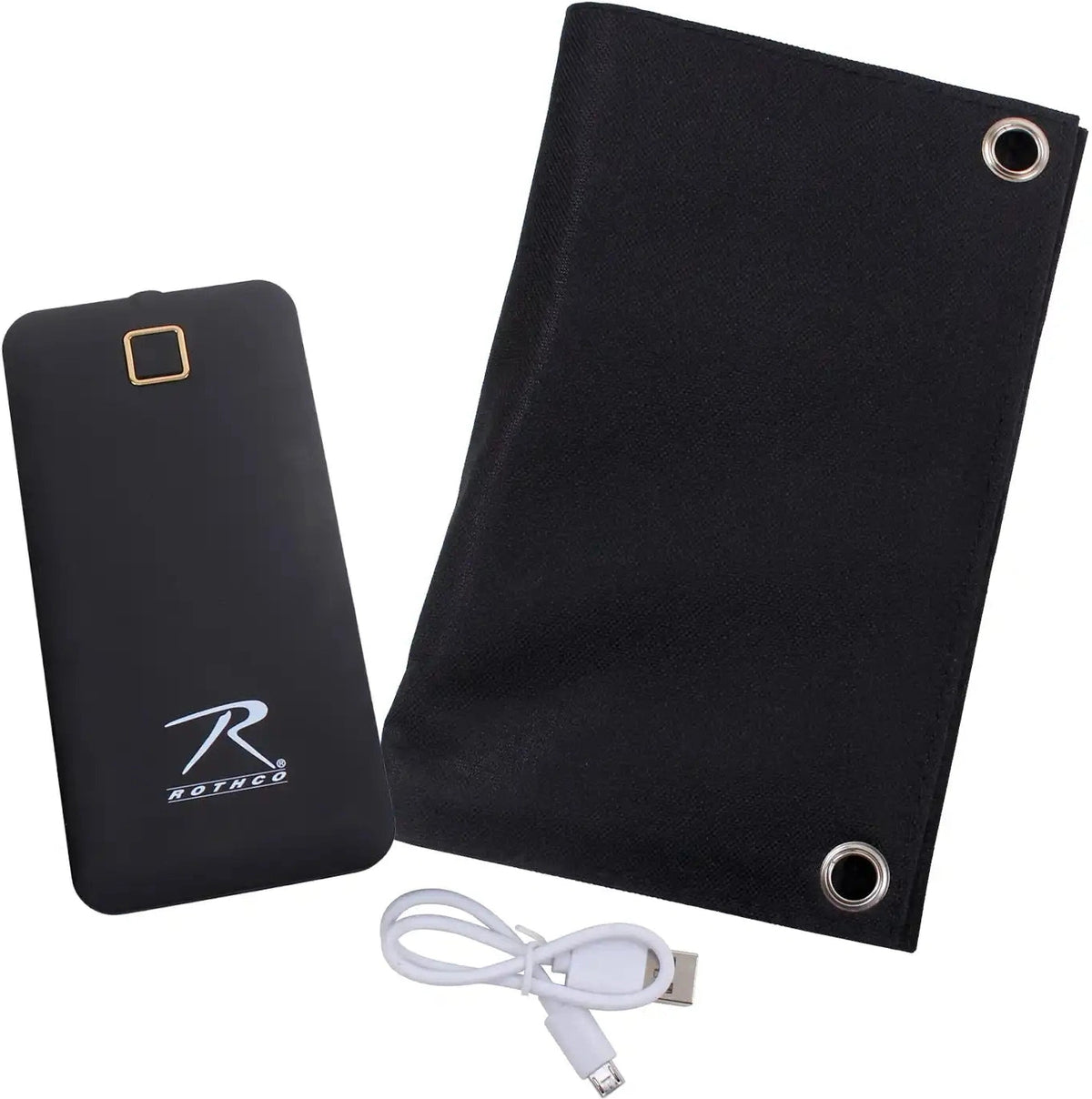 Rothco Molle Solar Panel with Power Bank Black