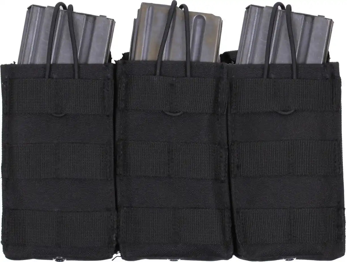 Rothco Molle Triple Mag Pouch Black