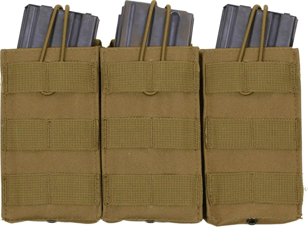 Rothco Molle Triple Mag Pouch Coyote Brown