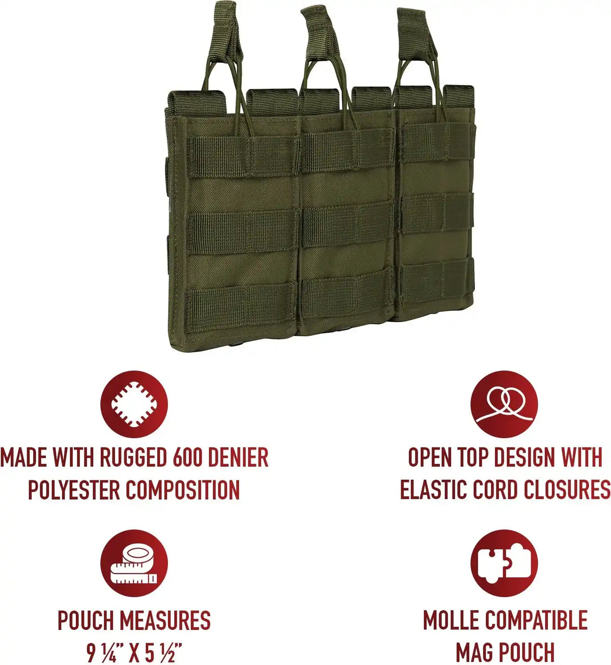 Rothco Molle Triple Mag Pouch